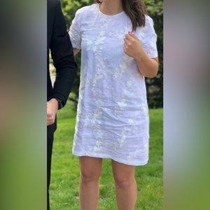 White embroidered Zara dress